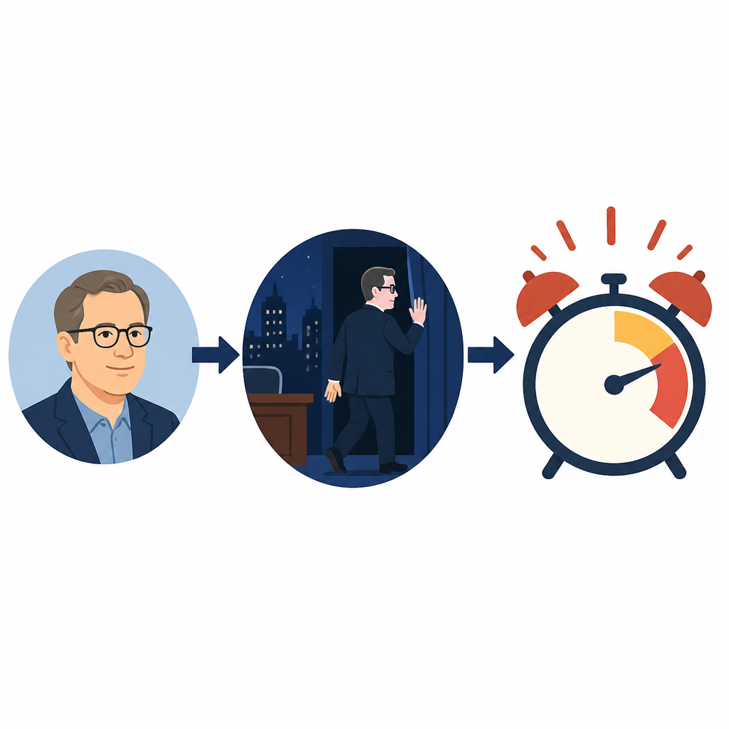 Meyers 把 Colbert 離場講成時段警報