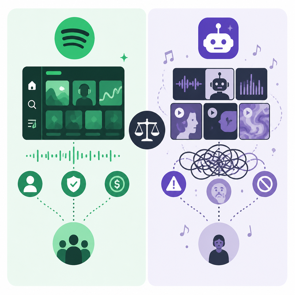 Spotify vs AI 音樂亂象：差在哪