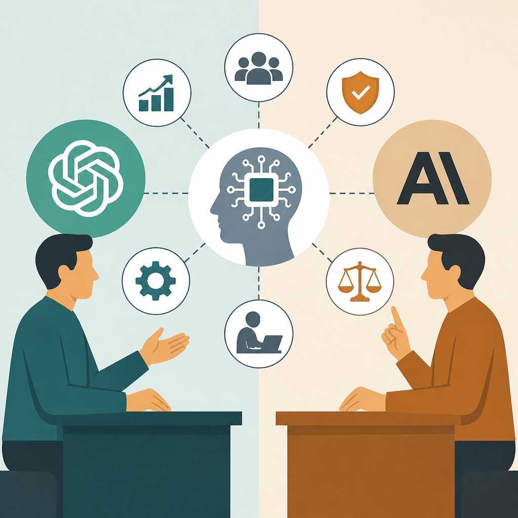 OpenAI 與 Anthropic 的 AI 工作爭論