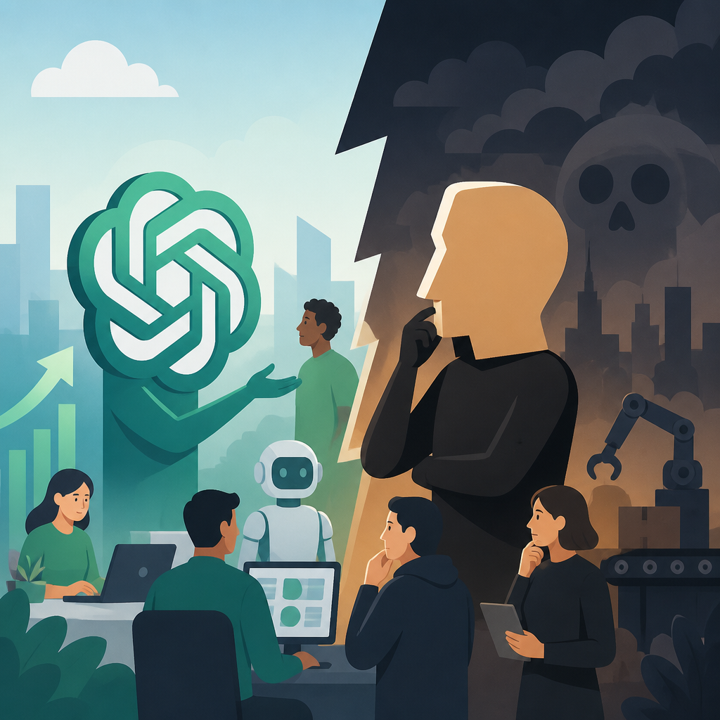 OpenAI vs Anthropic on AI jobs and doom