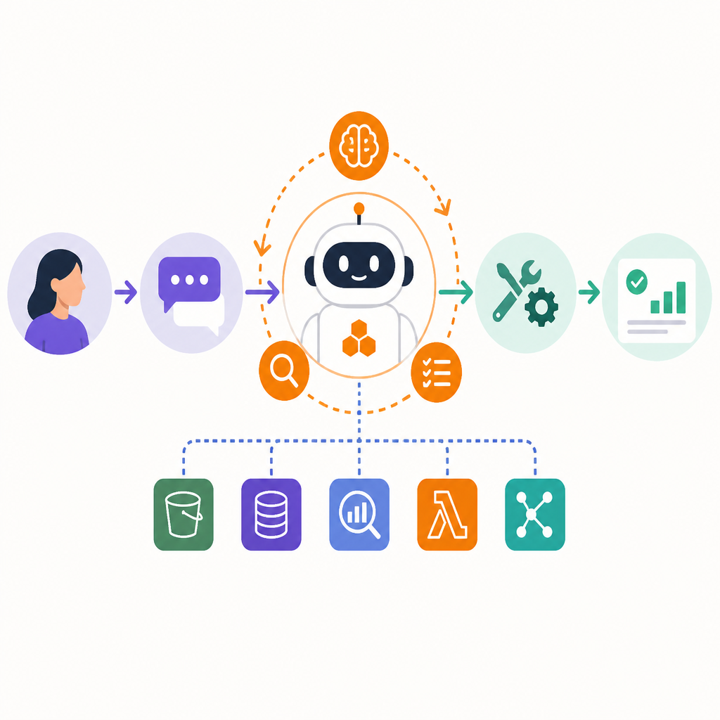 AWS 用一個流程講懂 AI Agent
