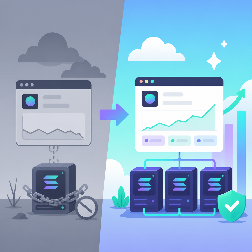 How a Solana dapp outgrew free RPC