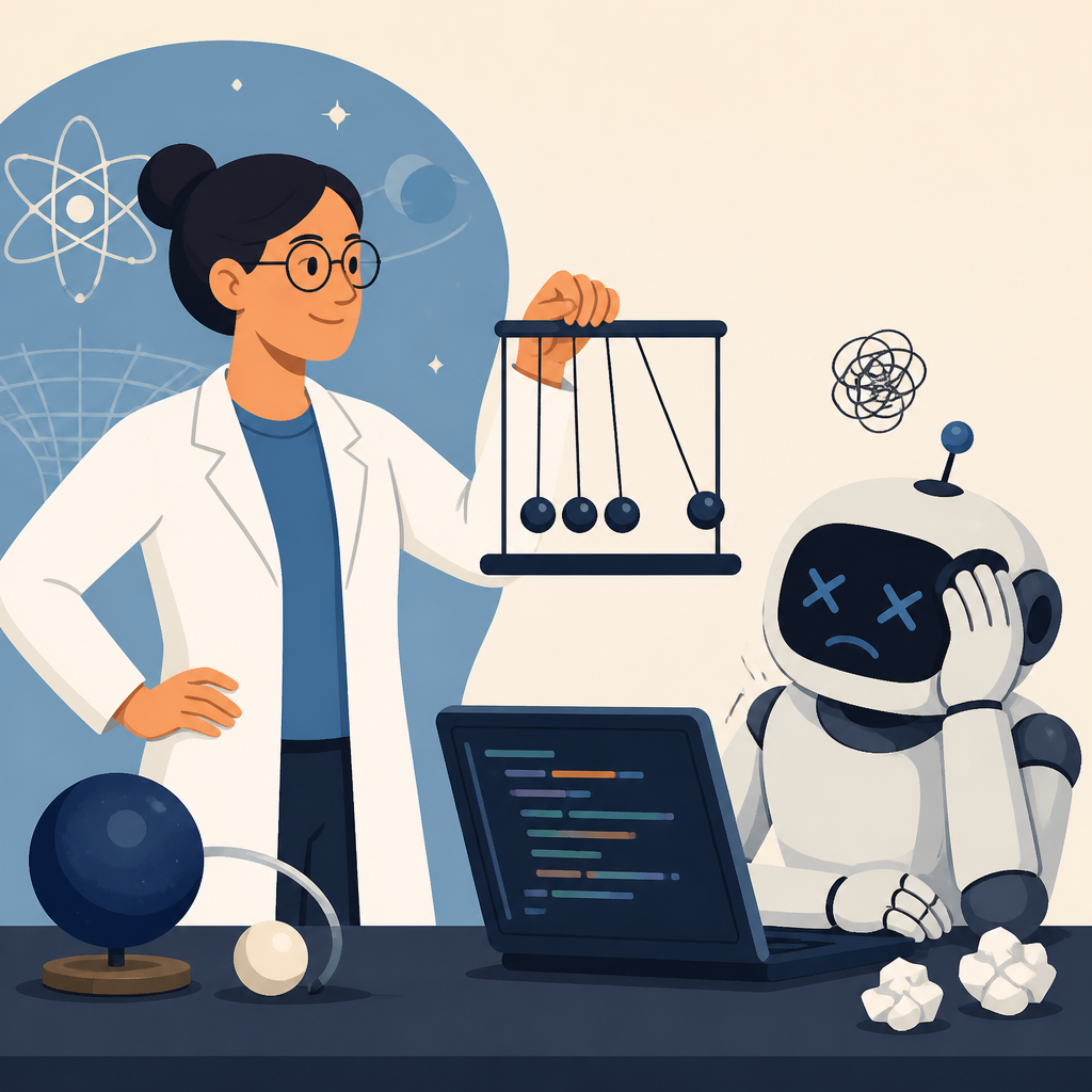 Physicist Supervision Beat a Coding Agent