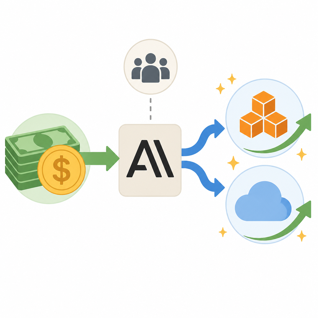 Anthropic’s $65B round turns AWS and Google Cloud into winners