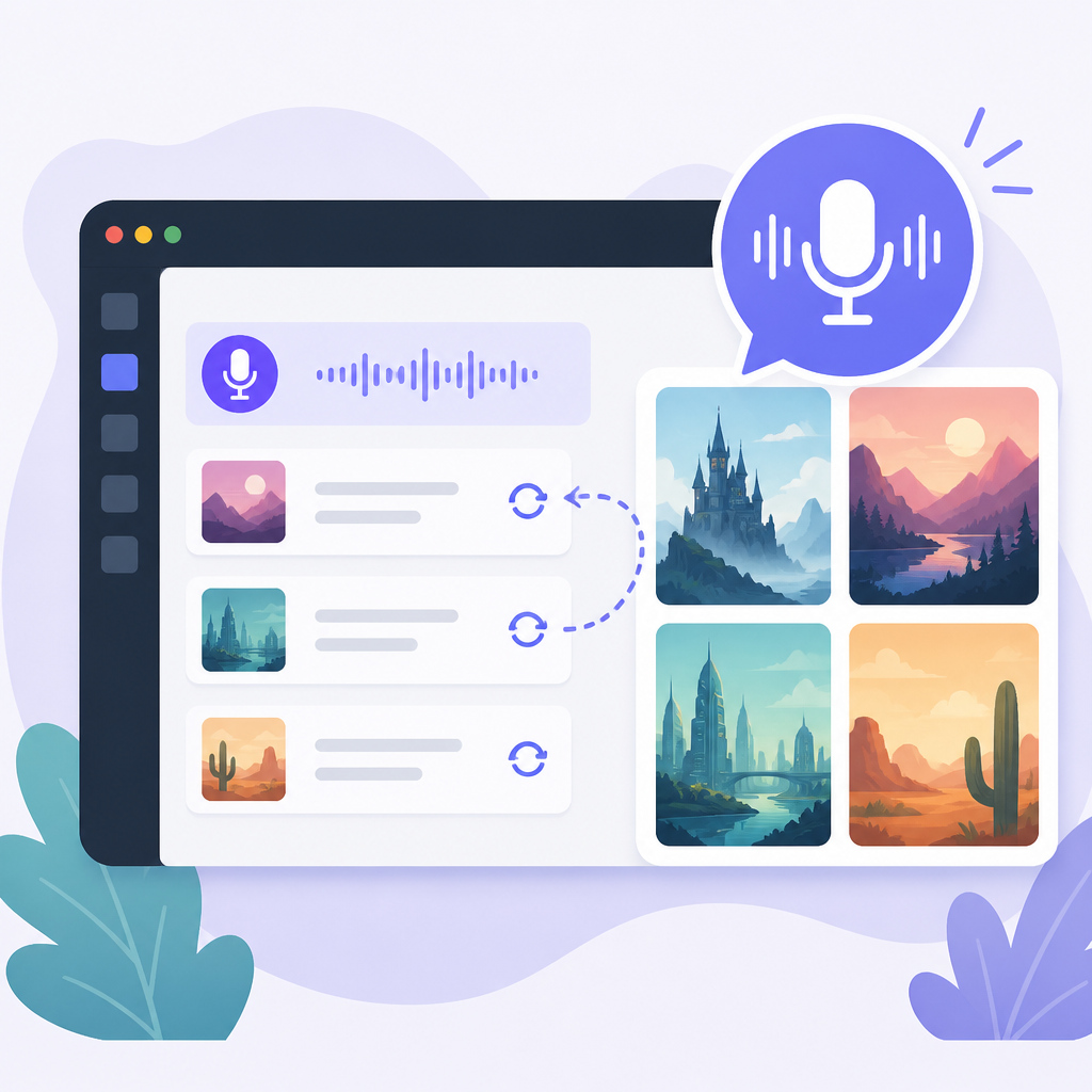 Midjourney Web Updates let voice reuse prompts