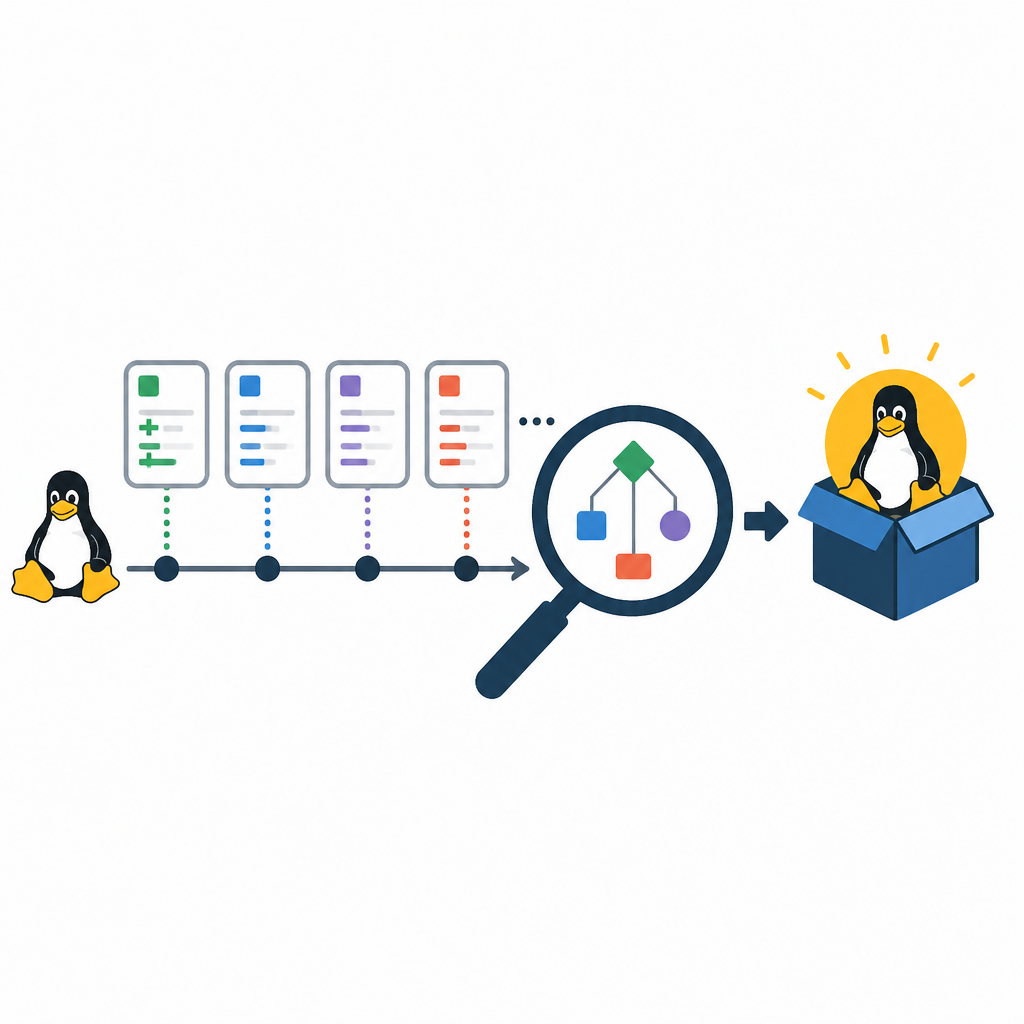 Linux kernel history lets you read release logic