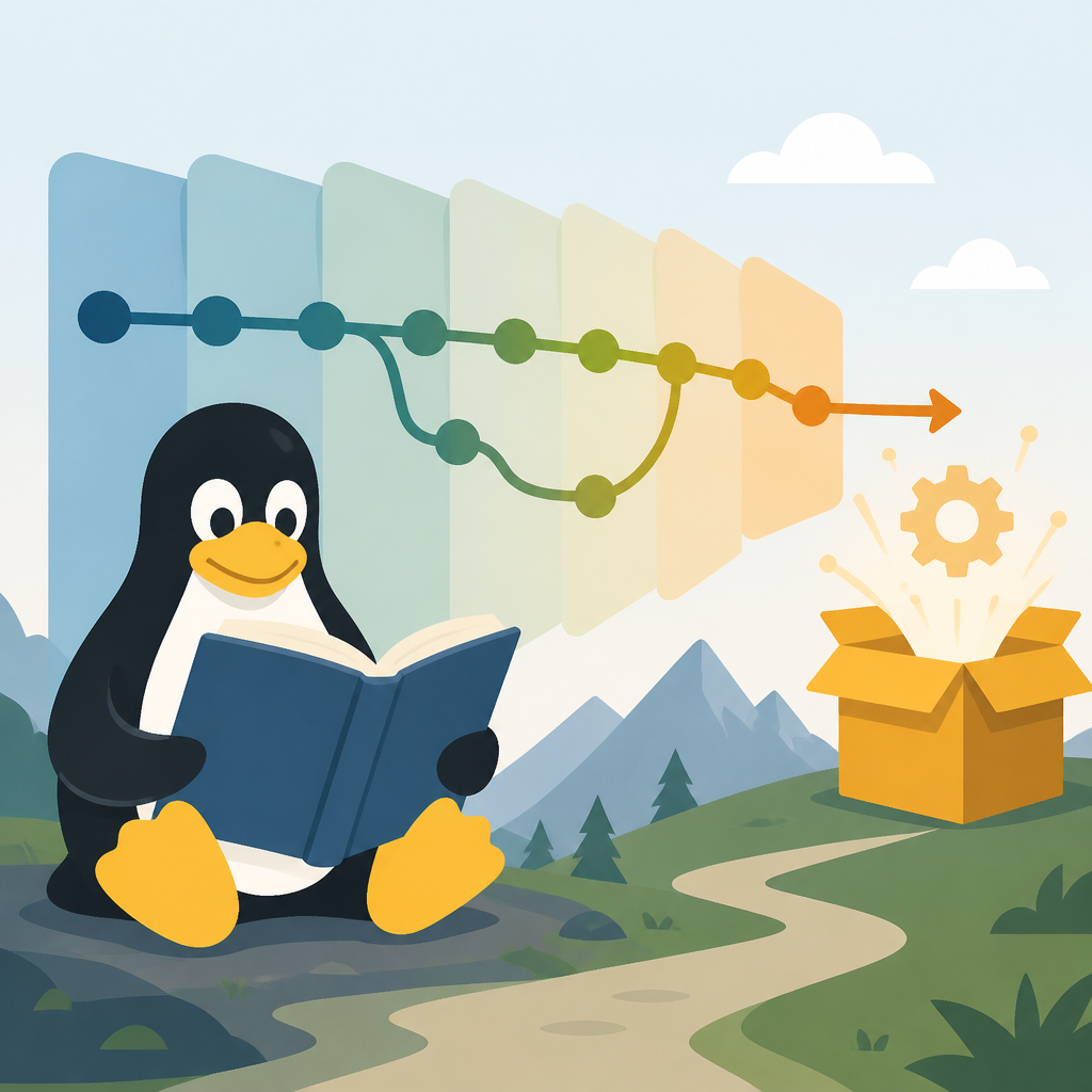 Linux kernel history lets you read release logic