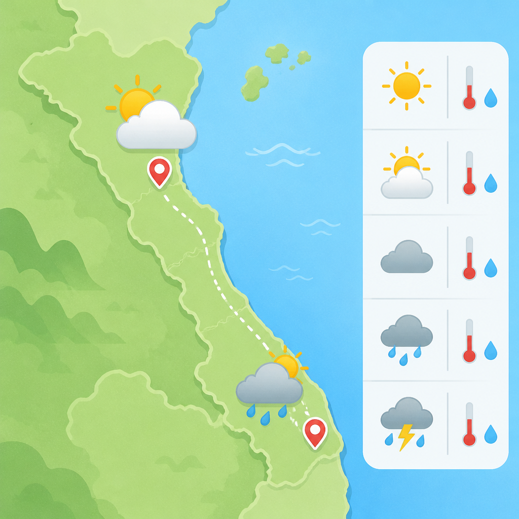 5月28日清化到順化天氣預報