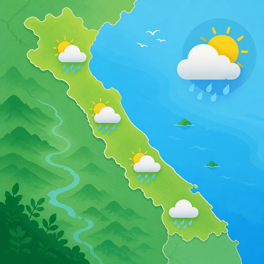 Weather for Thanh Hóa to Huế on May 28, 2026