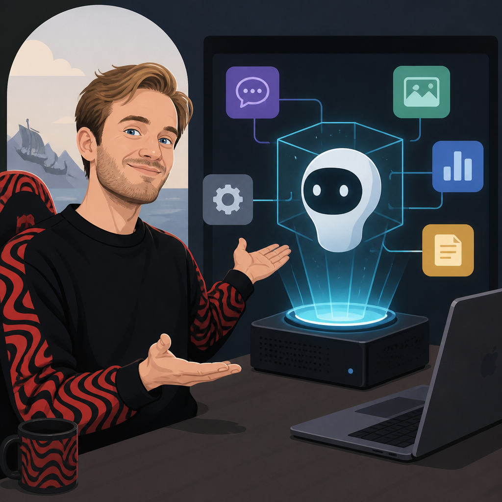 PewDiePie launches Odysseus, a free local AI workspace