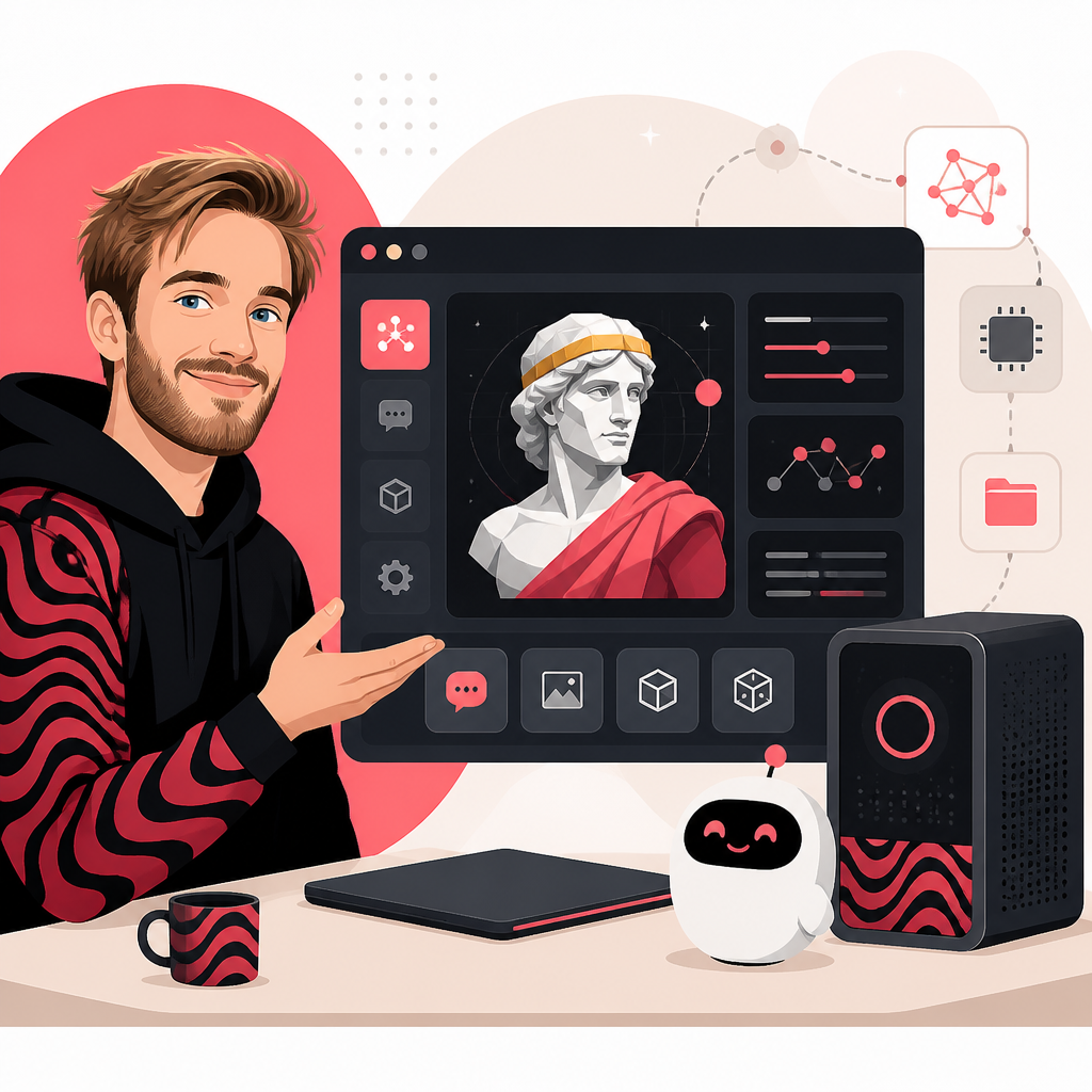 PewDiePie 推出 Odysseus：免費本地 AI 工作台