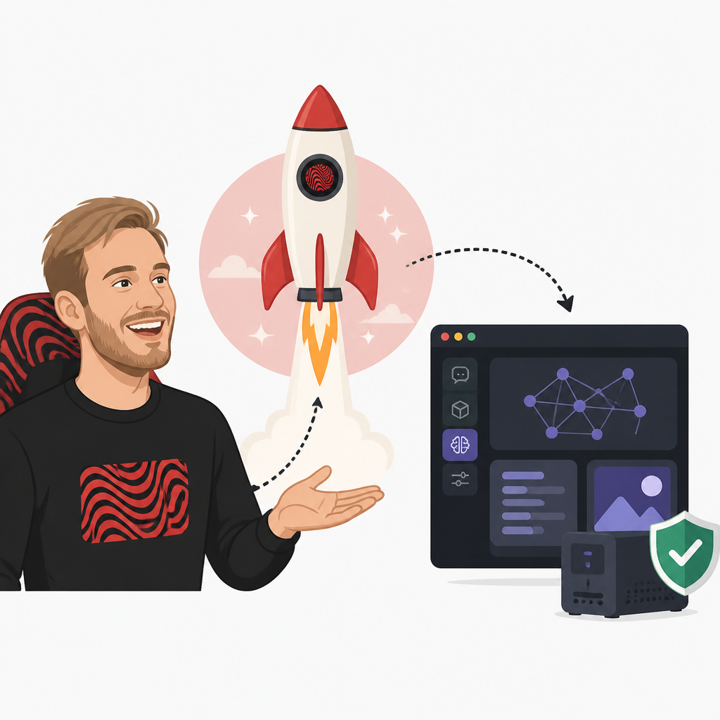 PewDiePie launches Odysseus, a free local AI workspace