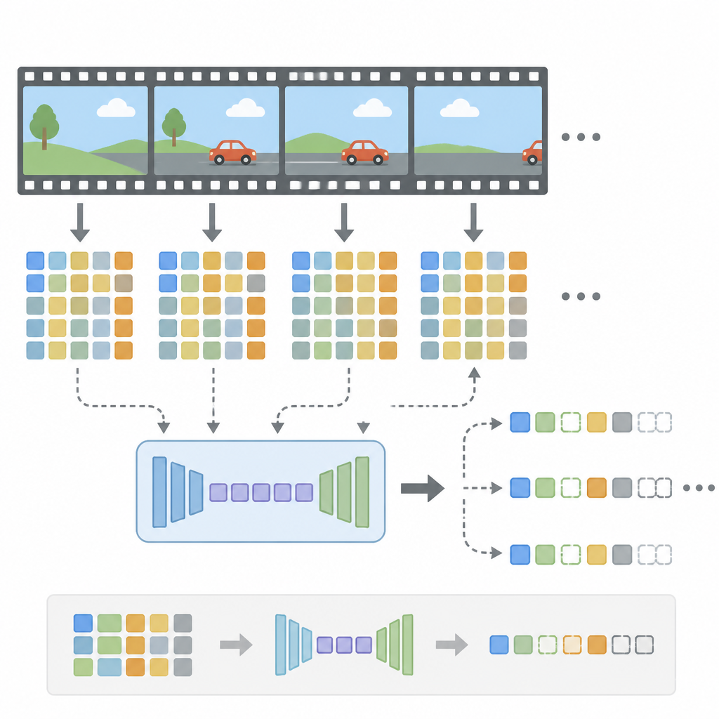 AdaCodec cuts video tokens with predictive visual codes