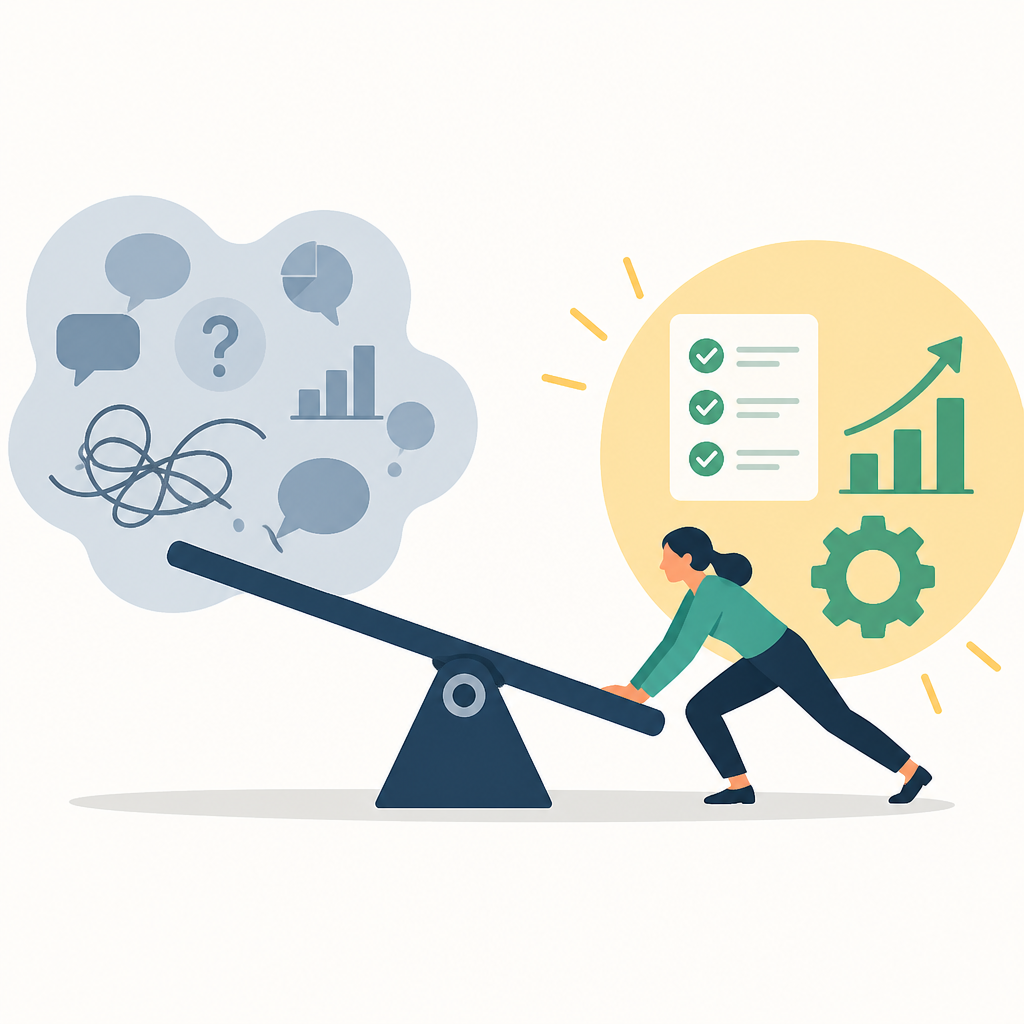 Leverage turns vague business speak into action