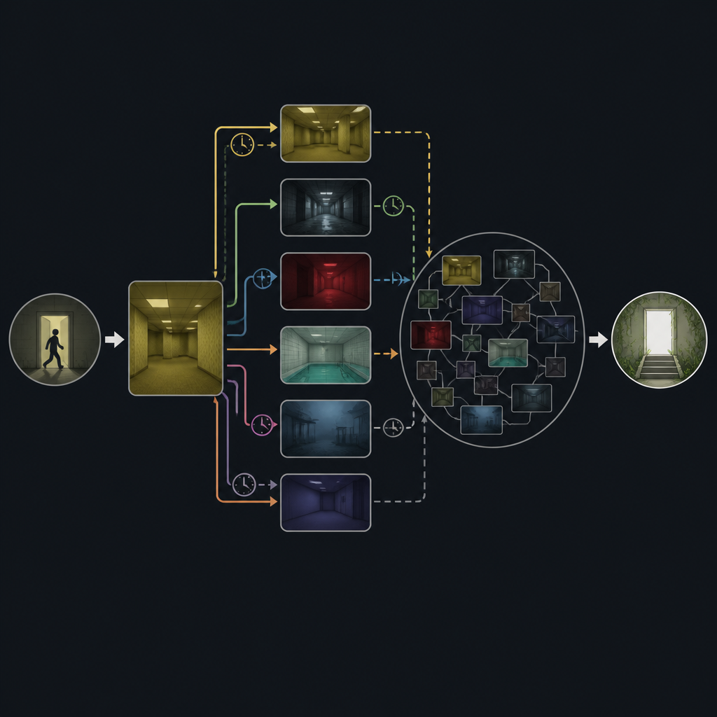Backrooms Explained: The Complex, Async, and Ending