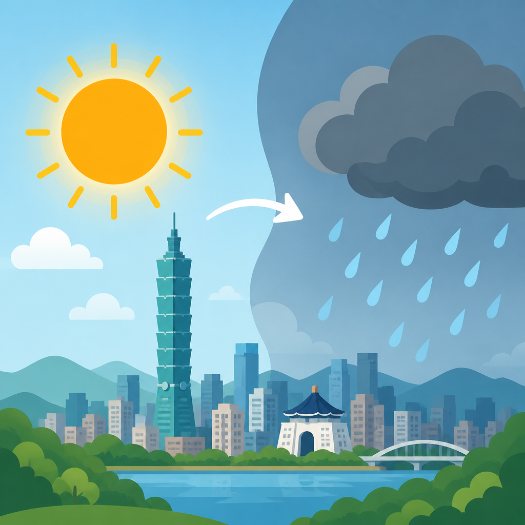 6/2/2026 台北天氣：炎熱午後有雨
