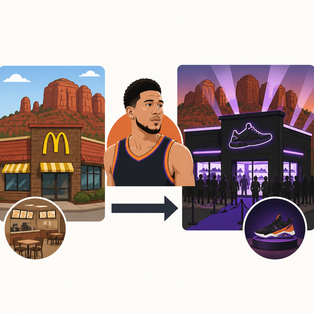 Devin Booker turned Sedona McDonald’s into a shoe launch