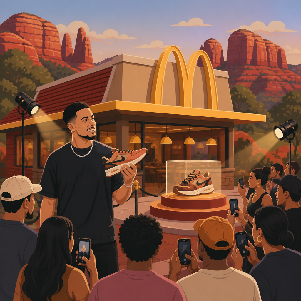 Devin Booker turned Sedona McDonald’s into a shoe launch