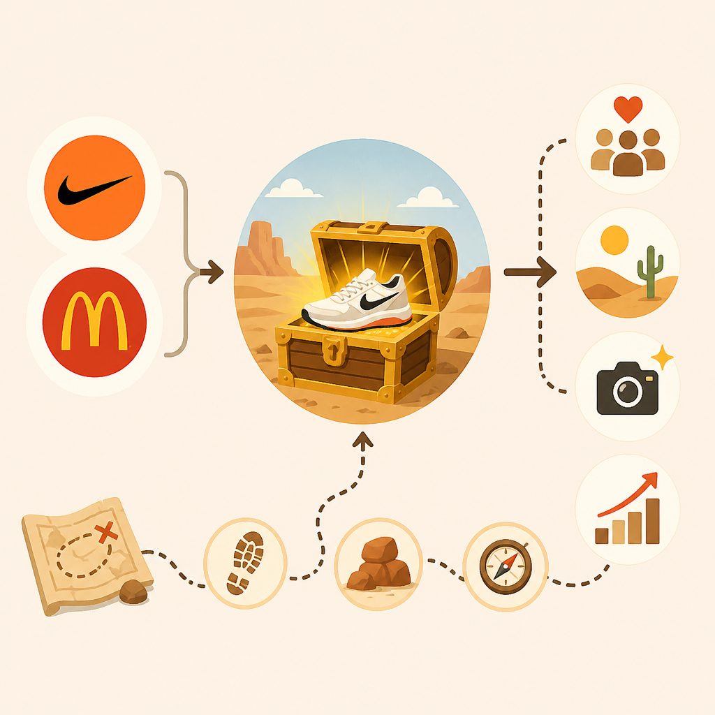 為什麼 Nike 和 McDonald’s 把球鞋發表做成沙漠尋寶
