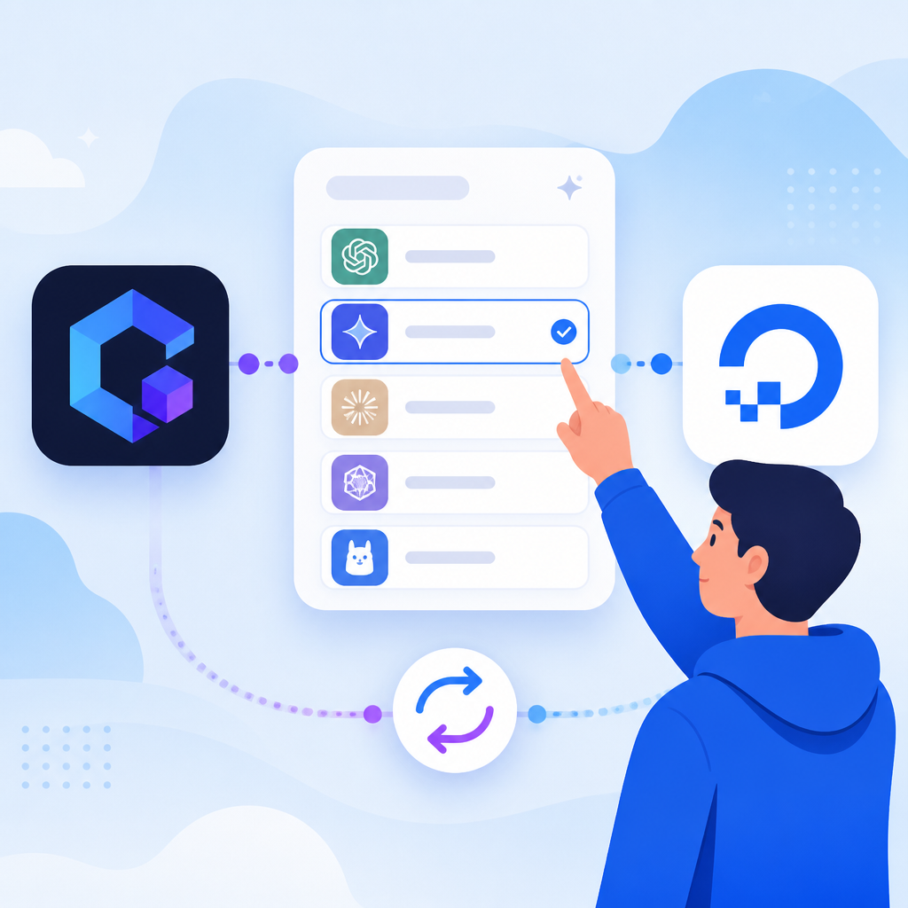 OpenCode+DigitalOcean 让你切换模型