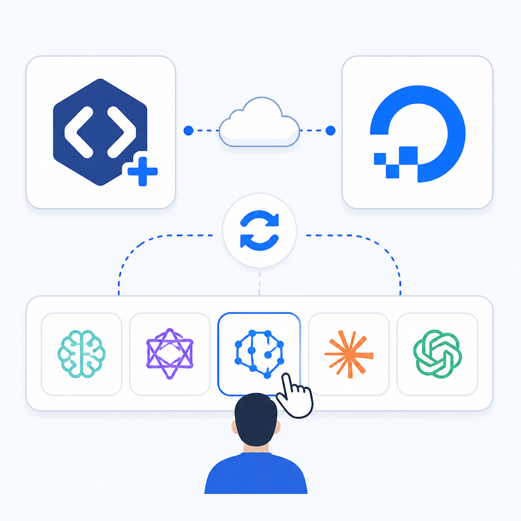 OpenCode+DigitalOcean 让你切换模型