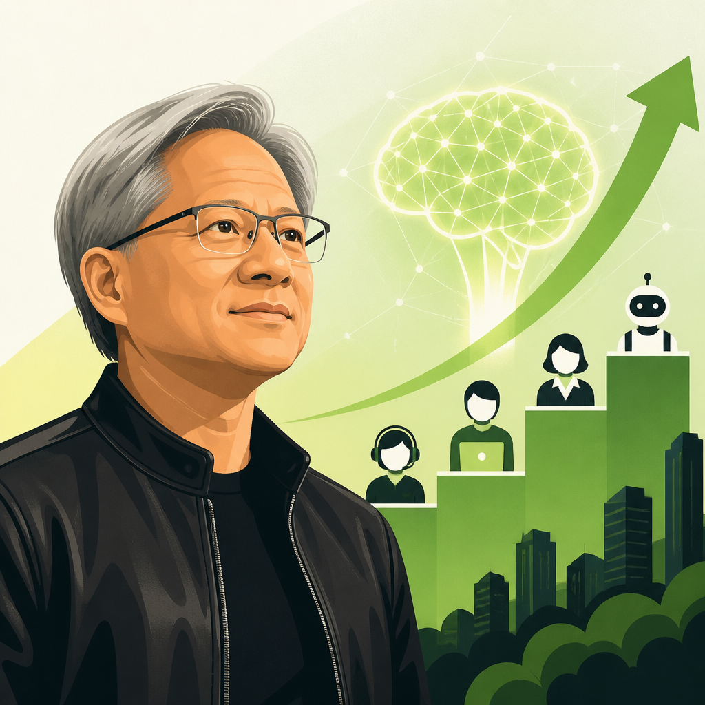 Nvidia's Huang links AI boom to agent demand