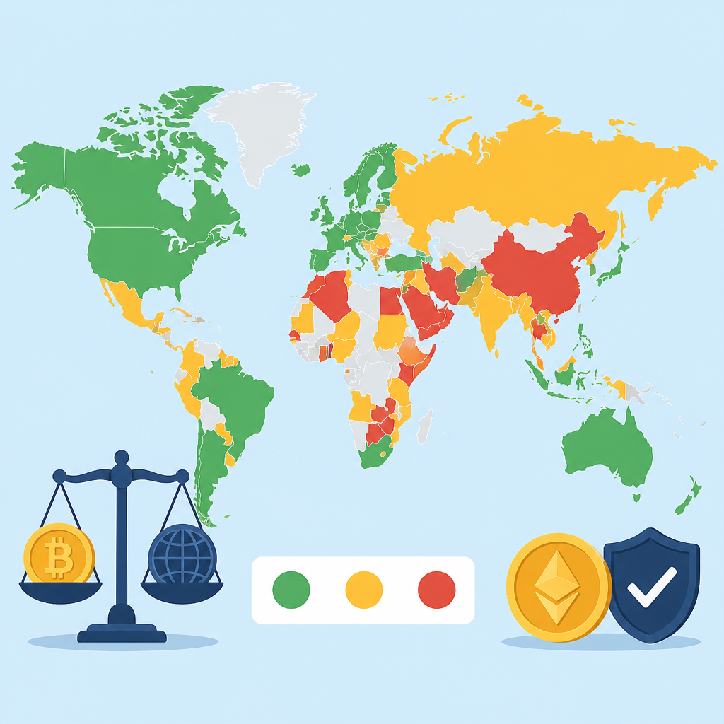 Crypto legality by country: where it’s legal, banned, or unclear