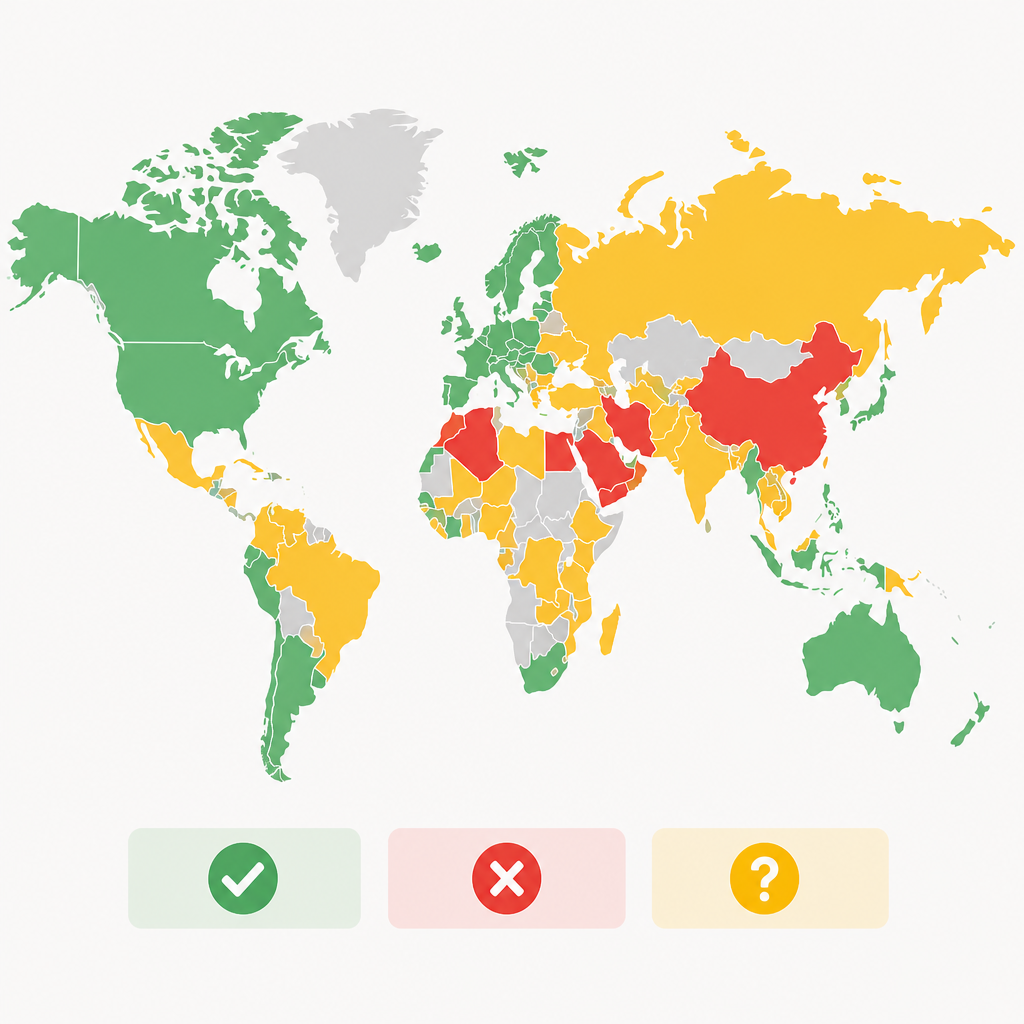 Crypto legality by country: where it’s legal, banned, or unclear
