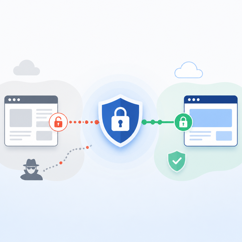TLS turns insecure links into encrypted sessions