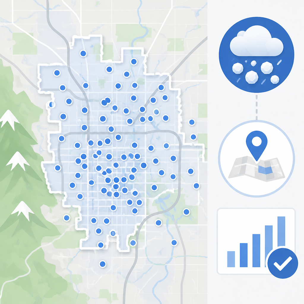 Denver 冰雹地圖記錄 209 回報