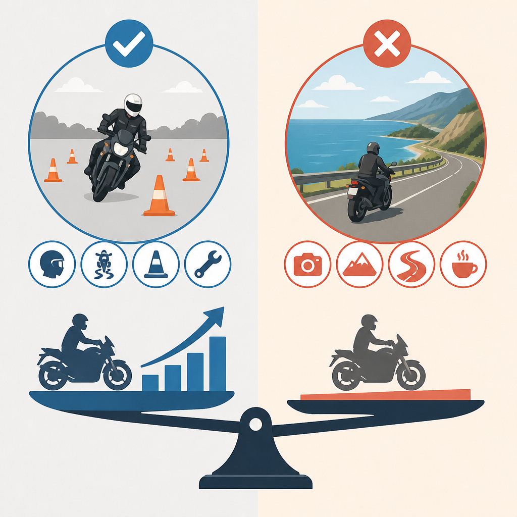 Why motorcycle training days matter more than scenic rides