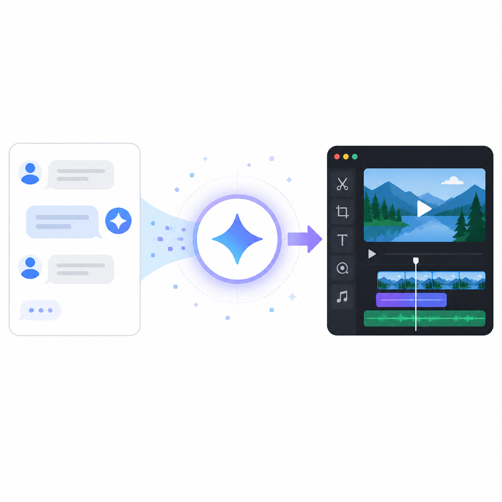 Crun AI turns Gemini Omni into chat video editing