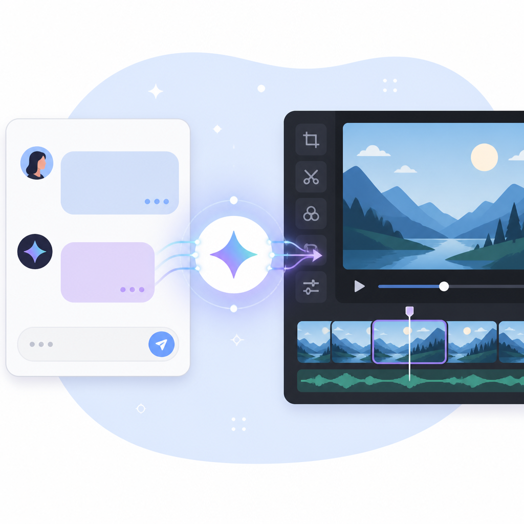Crun AI turns Gemini Omni into chat video editing