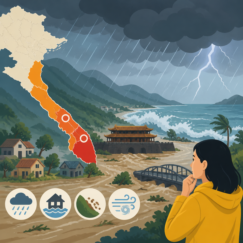 為什麼清化到順化的天氣警報不能輕忽
