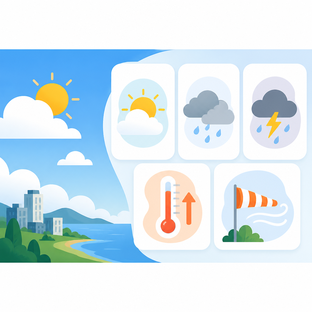 5 個明日天氣重點