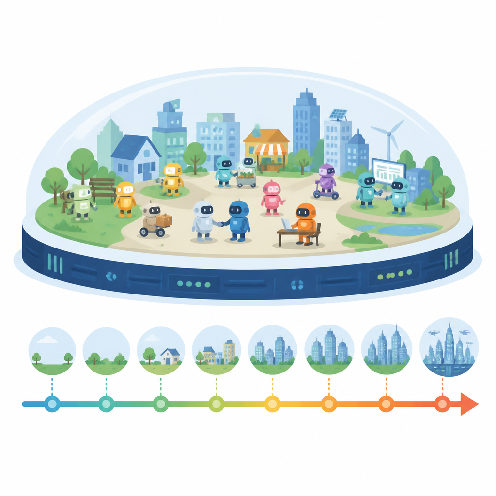 Agentopia simulates 10 years of agent society