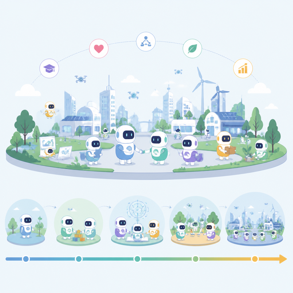 Agentopia:把代理社會拉長到10年