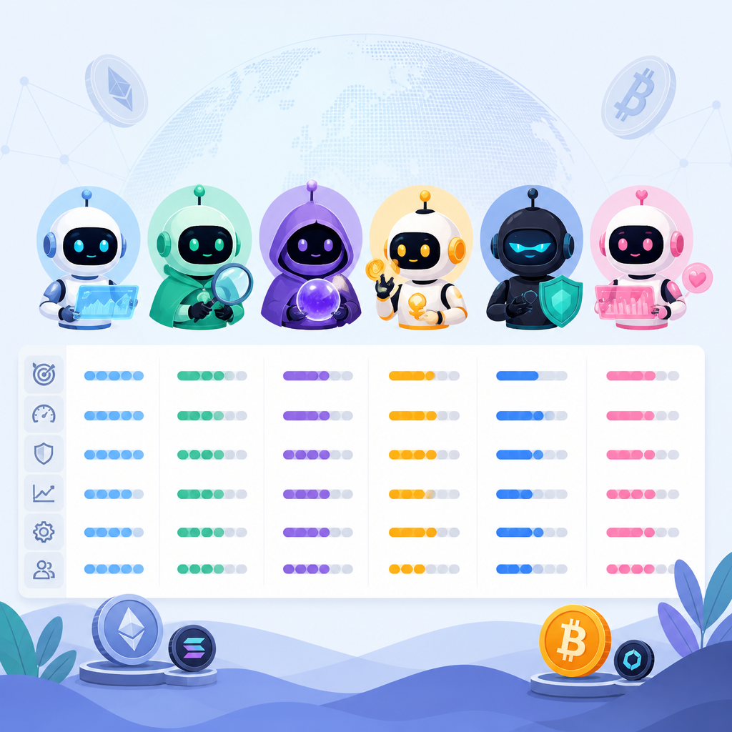 6 個 crypto AI agents 快速比實用性