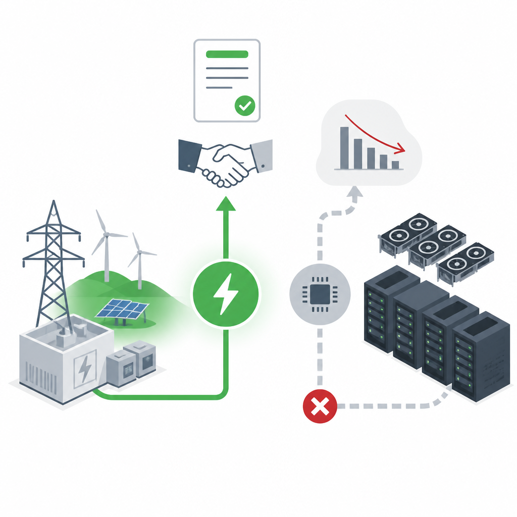 DMG 的 50MW AI LOI 證明礦工最該賣的是電力資產,不是算力敘事