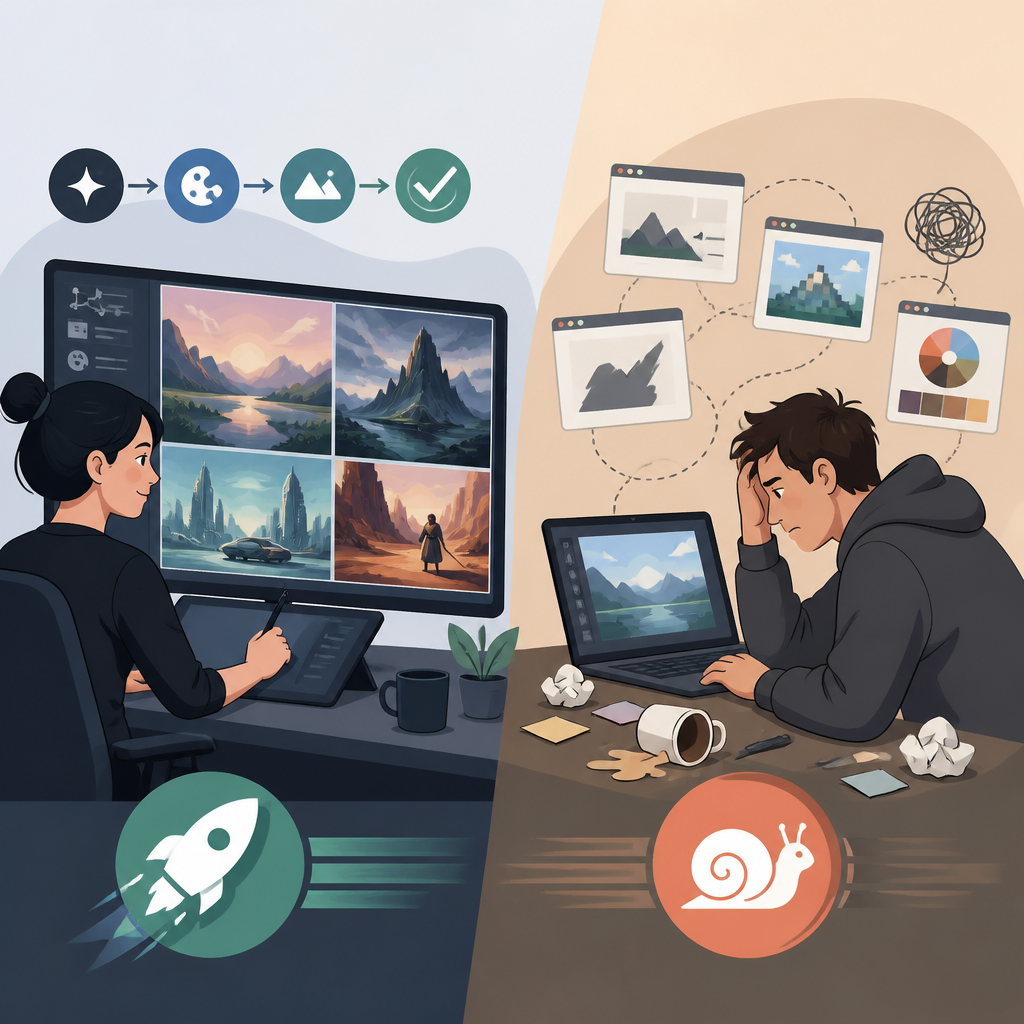 Midjourney’s pro workflow beats hobbyist image tools