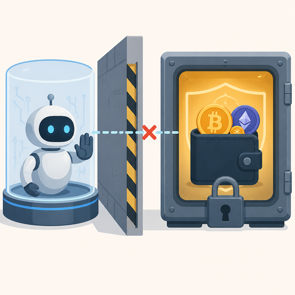 Crypto agents should not get wallet access without hard containment