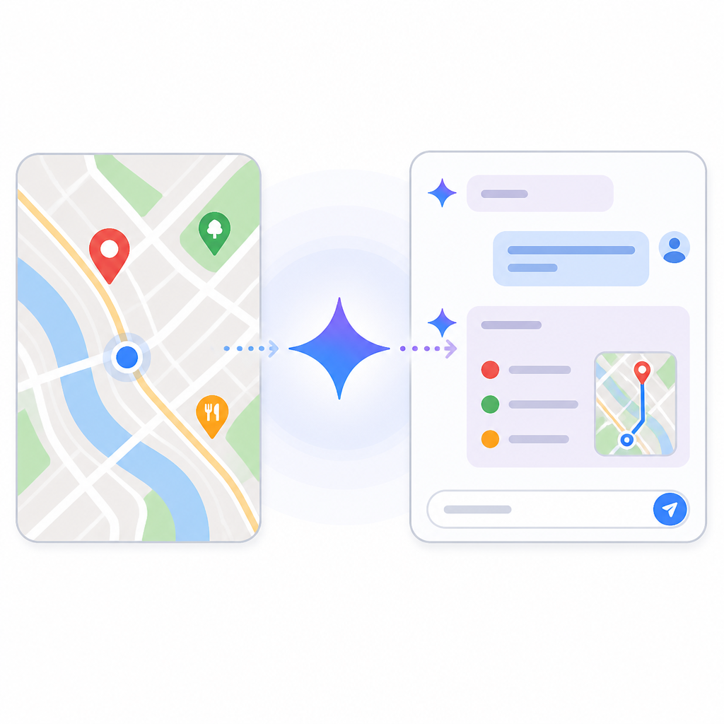 Gemini 把 Maps 變成對話介面