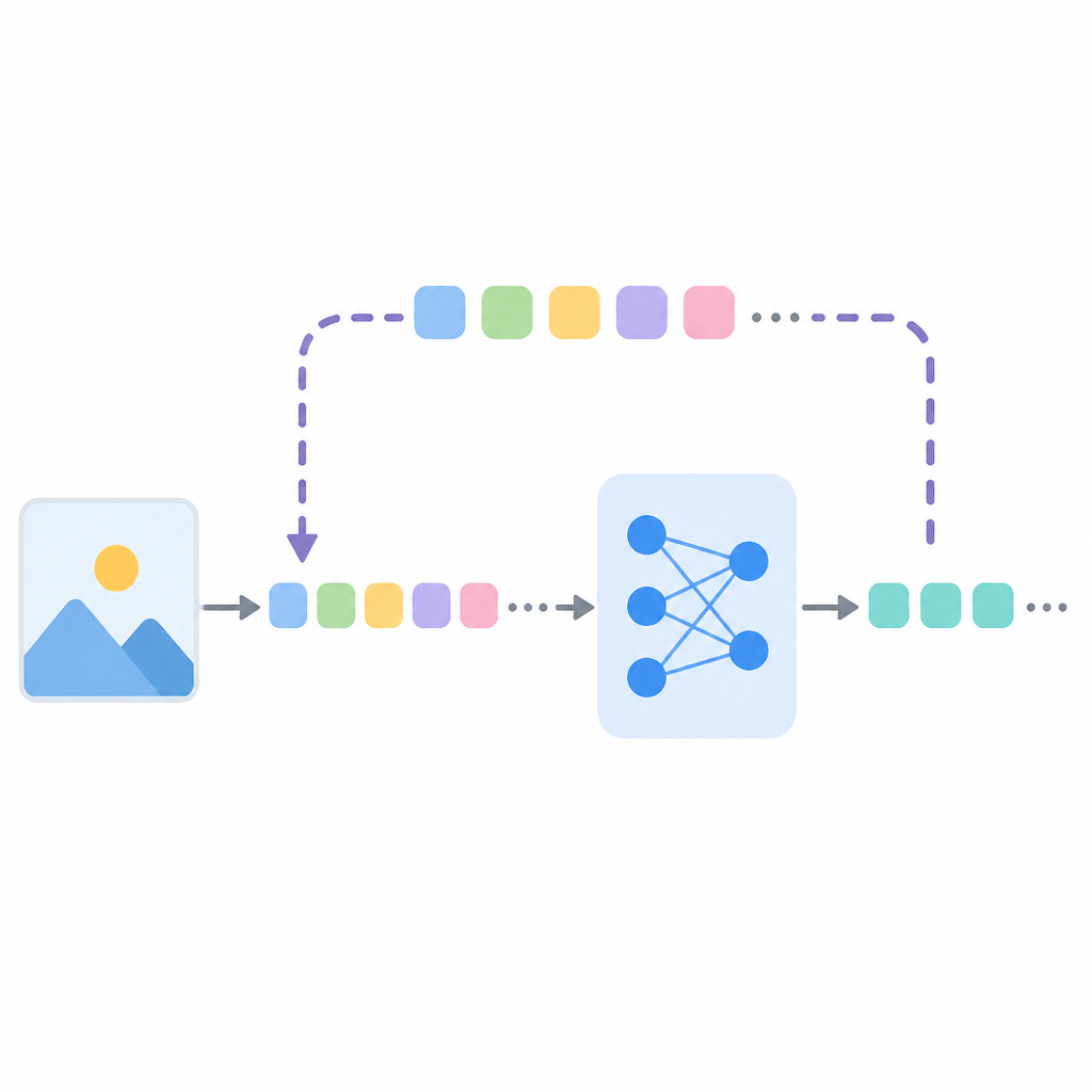 Reroute 讓視覺 token 可回流