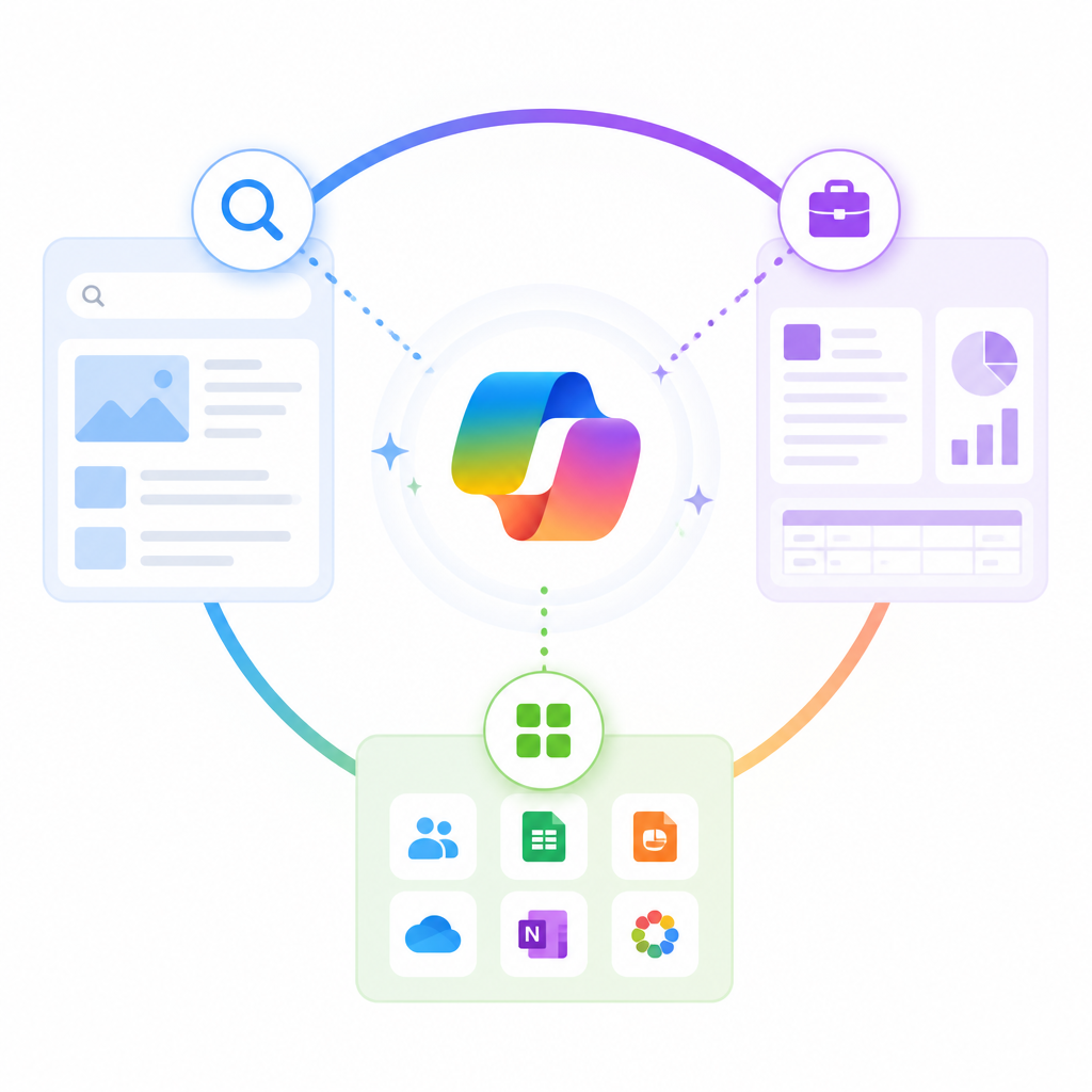 Microsoft Copilot now spans search, work, and apps