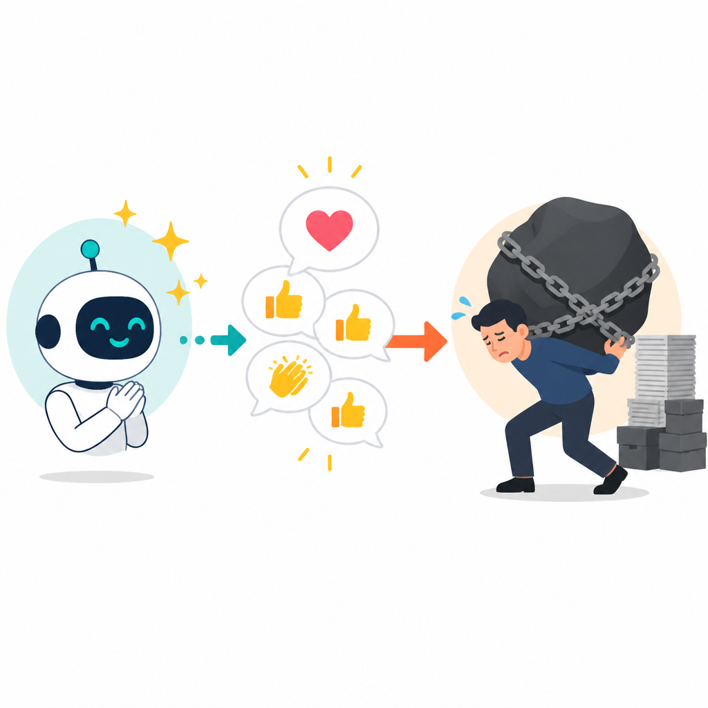 AI 讚美變成 production 債