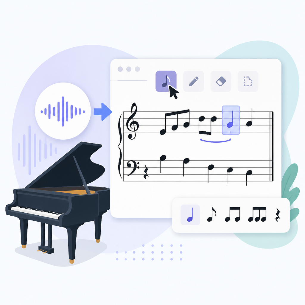 Songscription 讓鋼琴音檔變可編輯樂譜