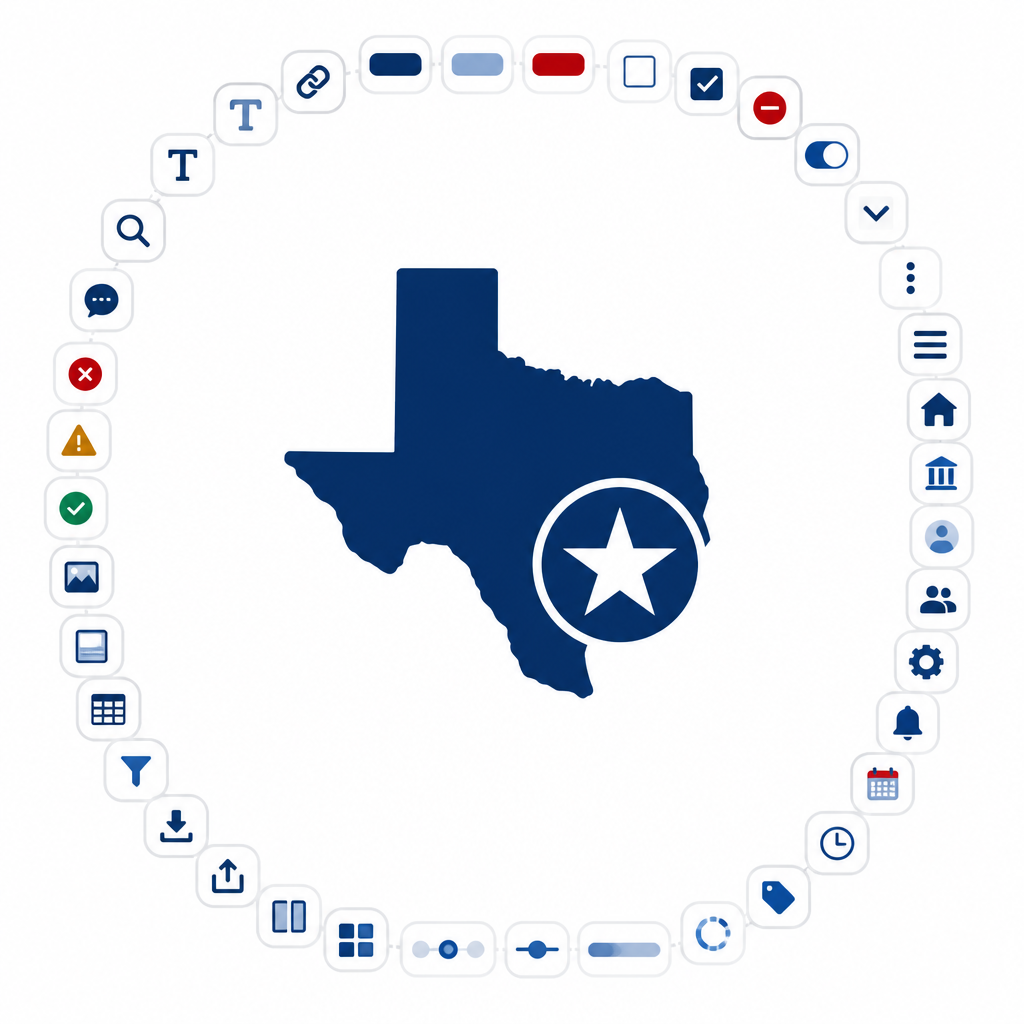 37 components in Texas Design System for state sites