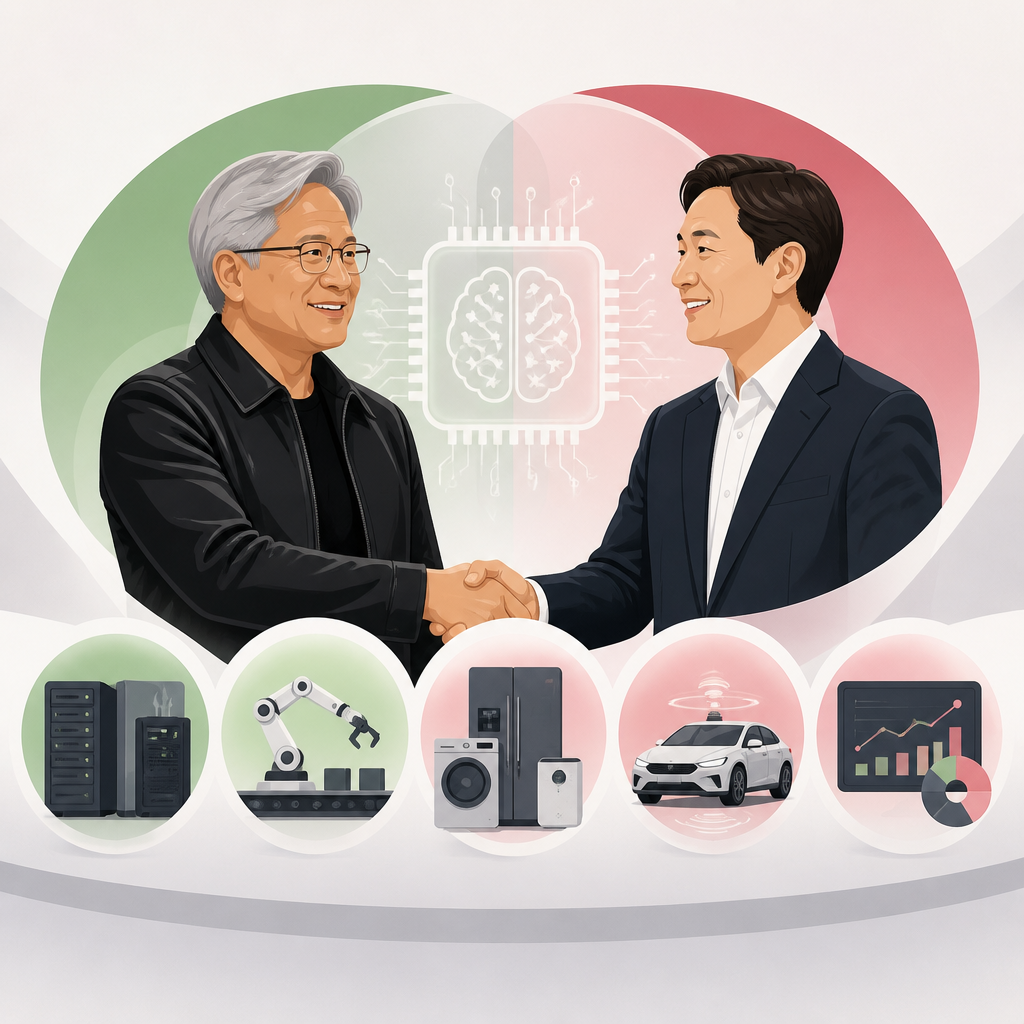 黃仁勳與 LG 的 5 個 AI 合作重點