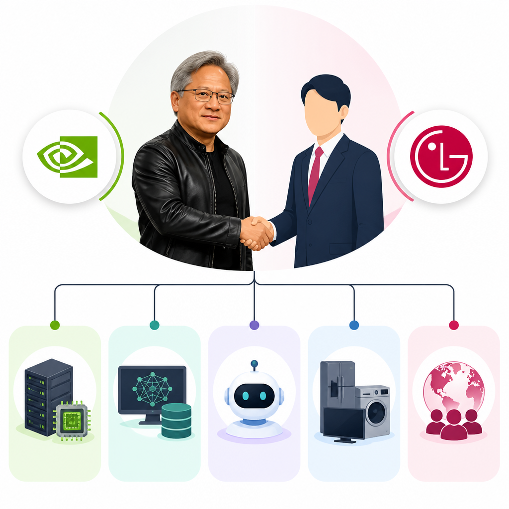 黃仁勳與 LG 的 5 個 AI 合作重點