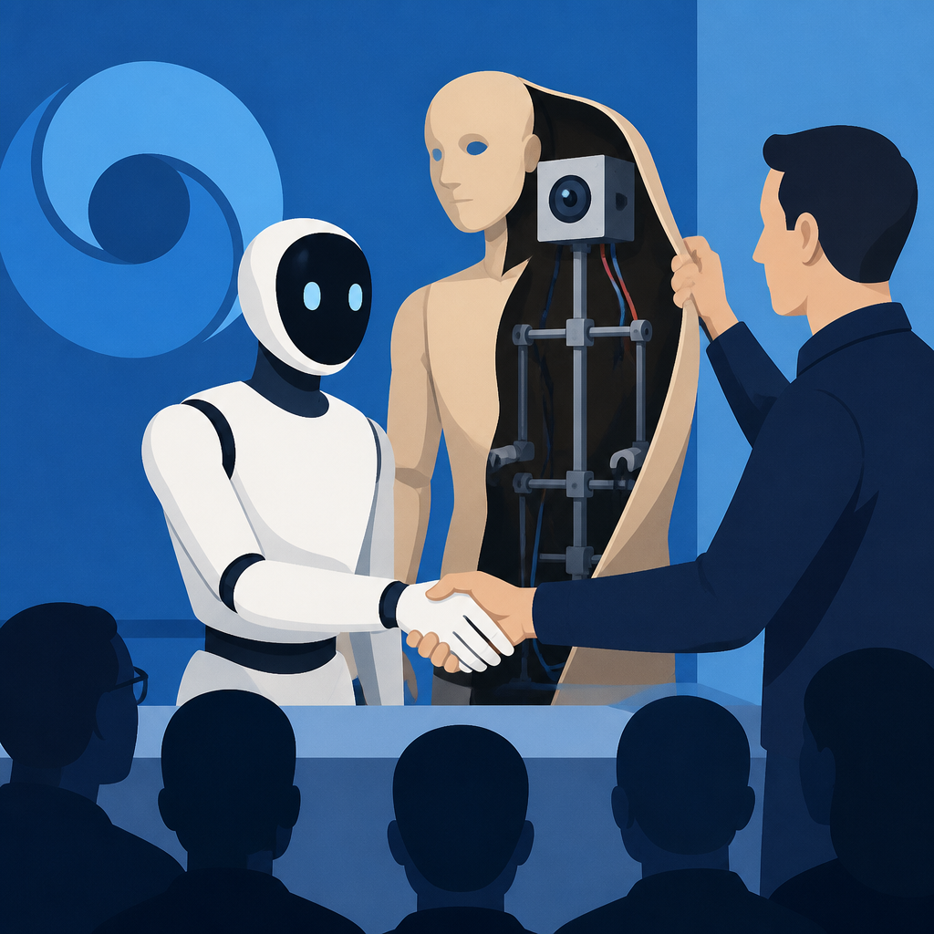 DeepMind’s robot partner demo exposed a fake humanoid